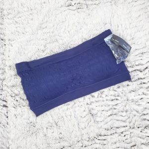 FREE PRESS Navy Blue Bandeau Bralette S NWT